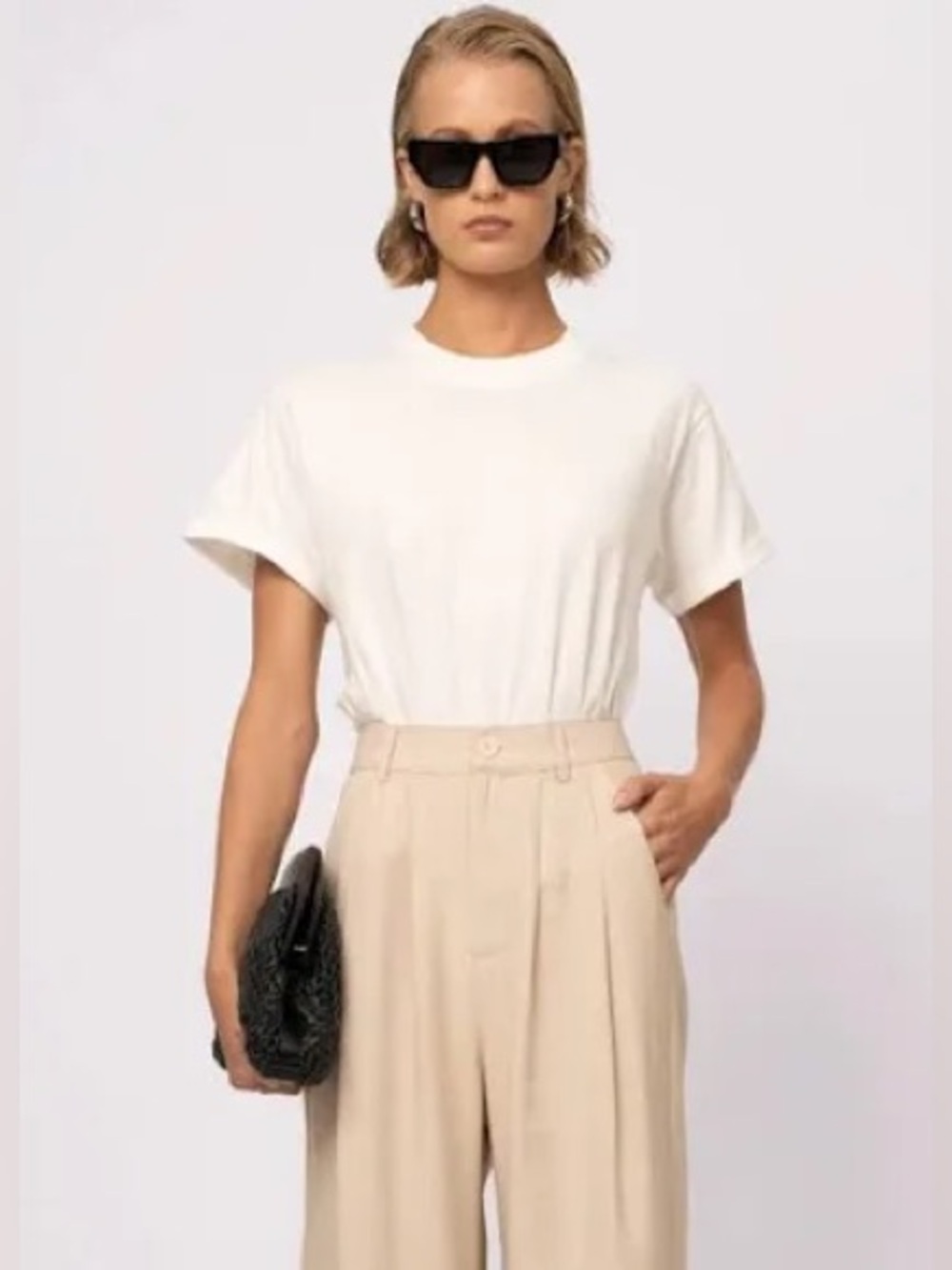 Nonchalant Label Bette Short-Sleeve Cotton Bodysuit